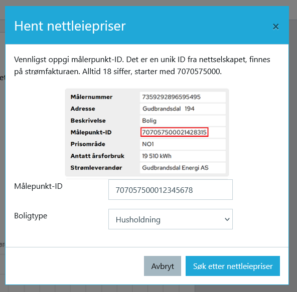settings grid prices